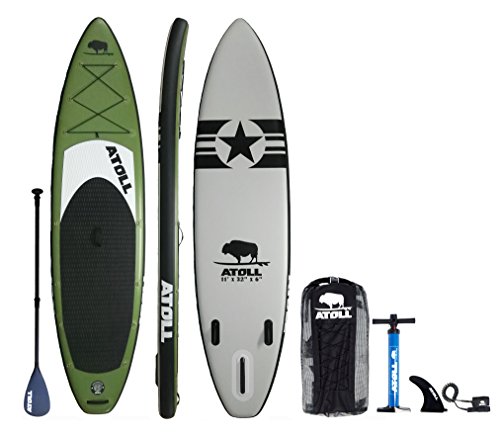 Atoll 11′ Foot Inflatable Stand Up Paddle Board – Best All Around